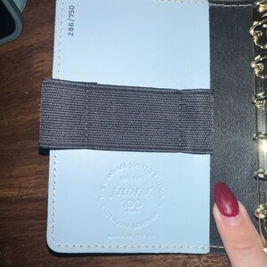 100 year Anniversary filoFAX Light Blue Leather Planner - Personal size 6 ring